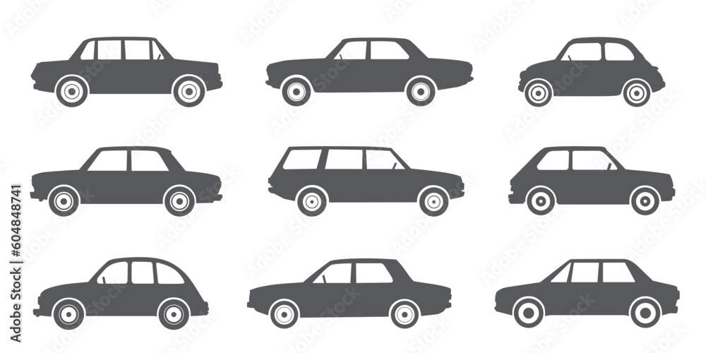 cars simple on the white background volume 2