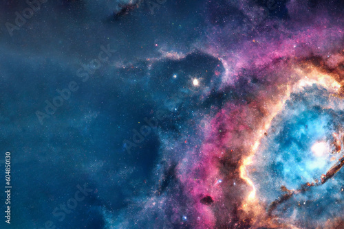 Bright shining nebula