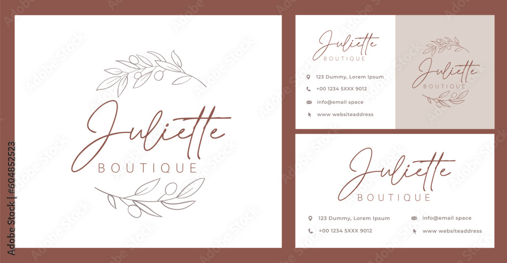 Floral business card