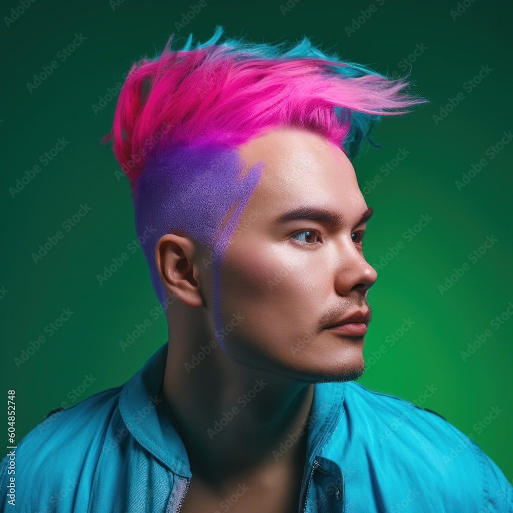 Pink Hair Man Images – Browse 91,969 Stock Photos, Vectors, and