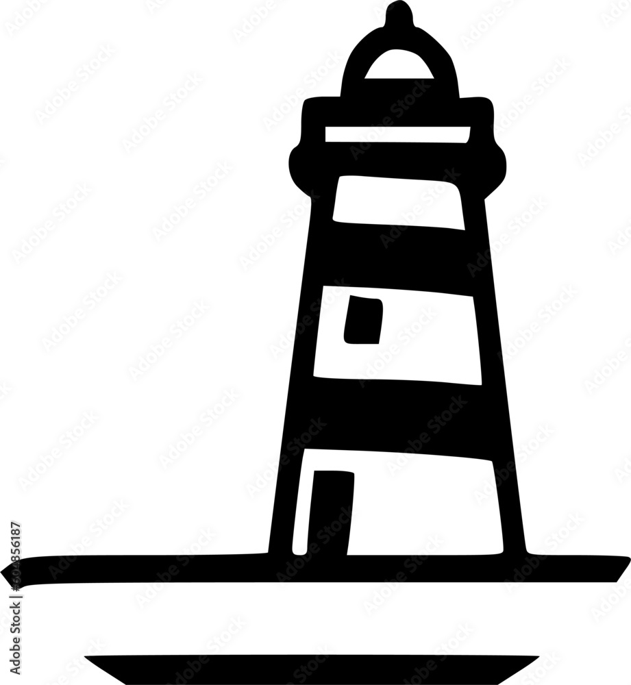 lighthouse icon. vector isolated for web and mobile on white background. lighthouse icon. vector isolated for web and mobile on white background.