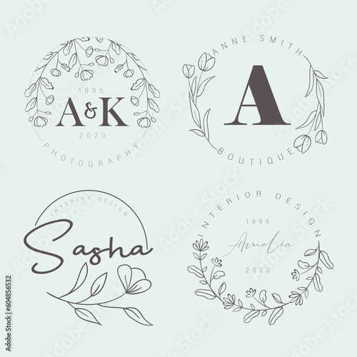 Floral Hand drawn logo