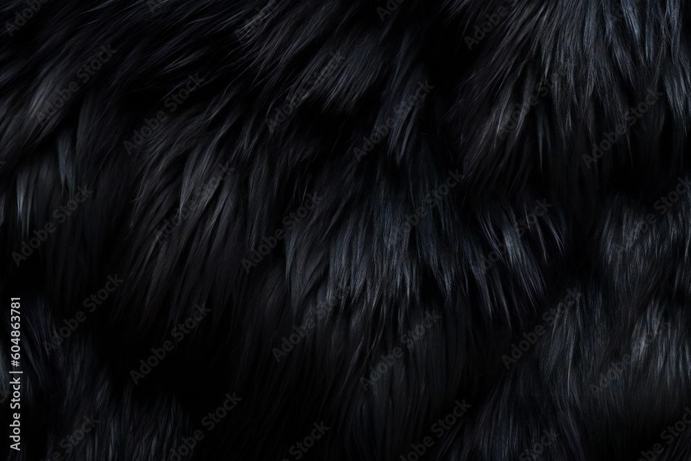 Fototapeta premium Fluffy Animal Pet Fur Texture Generative AI 