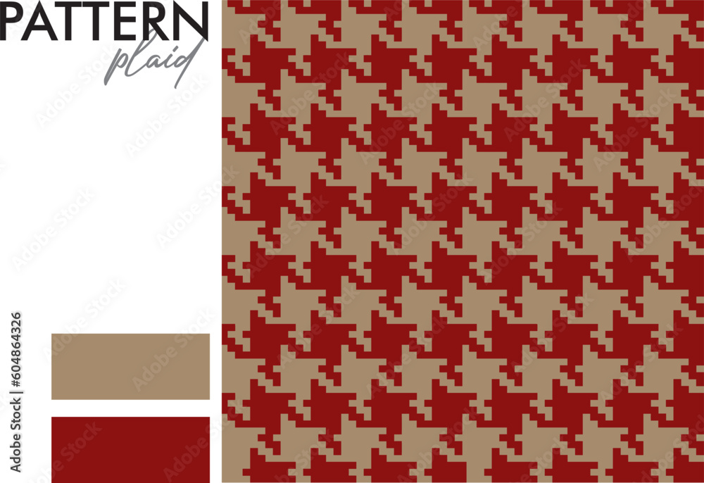 Samba Desing: Plaid Pied de Poule Seamless Pattern. Pied de poule ...
