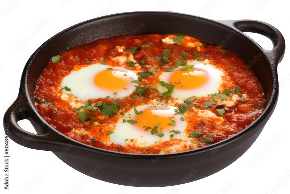 Shakshuka Breakfast, Healthy Vegetable Shakshouka with Eggs, Israel Shakshuka, Abstract Generative AI Illustration Shakshuka Breakfast, Healthy Vegetable Shakshouka with Eggs, Israel Shakshuka, Abstract Generative AI Illustration