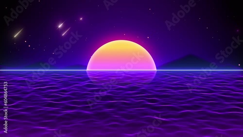 Retro Wave Background 4K