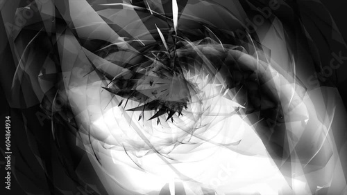 Black and white abstract background 4k (Loop)