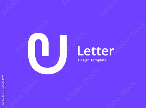 Letter U logo icon design template elements