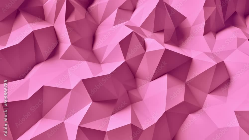 Abstract Low Poly White 3D Surface in loopable Background Animation. Abstract Low Poly White 3D Surface in loopable Background Animation.