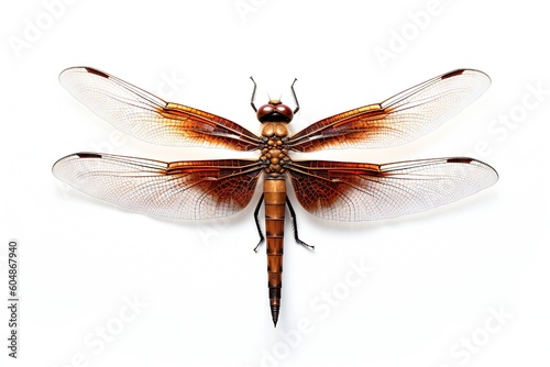 Dragonfly Insect on White Background Generative AI  © LayerAce.com