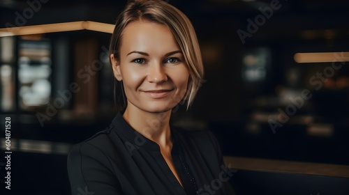 Wallpaper Mural Business Woman Portrait. Confident Attitude - Strong Woman, generative AI Torontodigital.ca