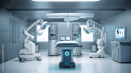 Robotic surgical operating room using artificial intelligence