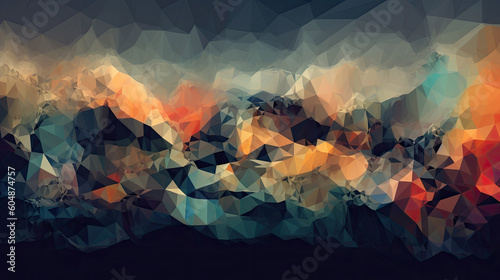 Abstract Geometric Pattern generative computational art style