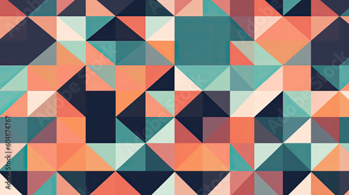 Abstract geometric vector pattern with transition style