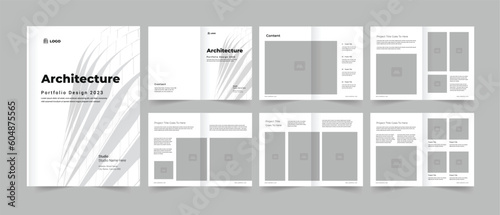 Architecture Portfolio Template. Architecture Project Brochure Design.