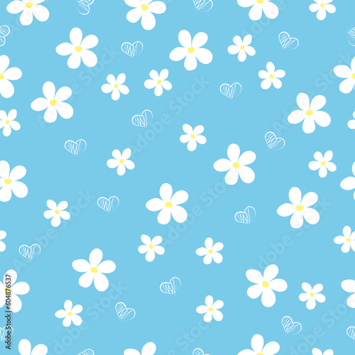 Set of three flower patterns. High quality vector illustration.