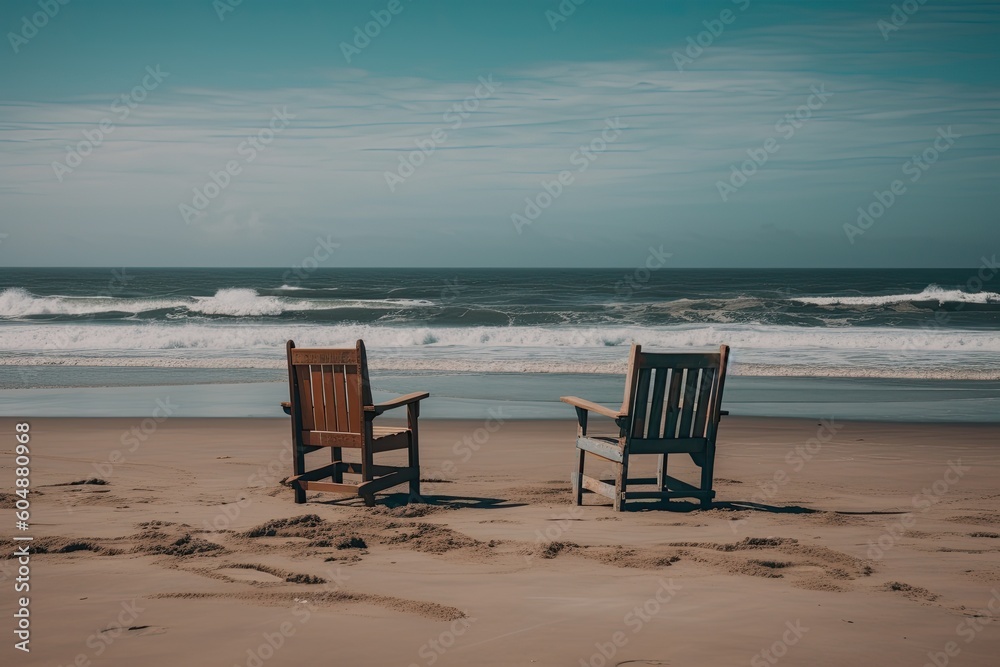 Chairs on a beach