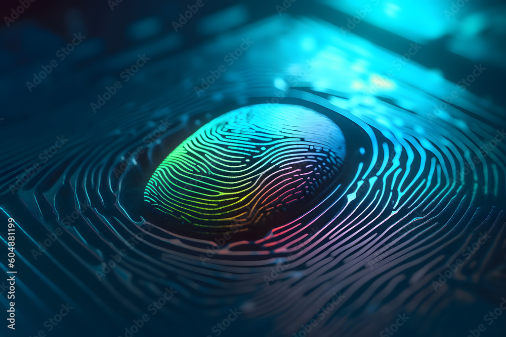 Biometric Fingerprint and Cybersecurity Solutions for Enhanced Protection, background. Generative AI Biometric Fingerprint and Cybersecurity Solutions for Enhanced Protection, background. Generative AI