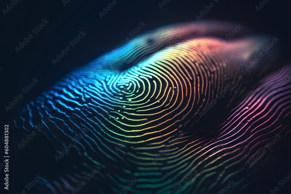 Biometric Fingerprint and Cybersecurity Solutions for Enhanced Protection, background. Generative AI Biometric Fingerprint and Cybersecurity Solutions for Enhanced Protection, background. Generative AI