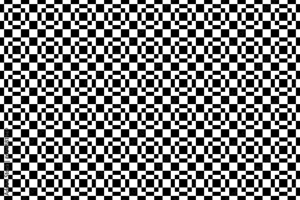 Abstract black and white pattern. Monochrome mosaic pattern graphic design element. Abstract black and white pattern. Monochrome mosaic pattern graphic design element.