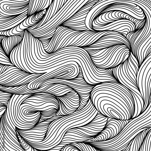 Abstract shape wallpaper. Hand drawn line illustration background. Ink painting style composition for decoration.