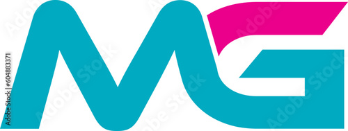 Letter MG logo design, MG letter logo on transparent background