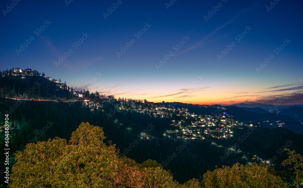 A shot of a crowded village in Shimla A shot of a crowded village in Shimla