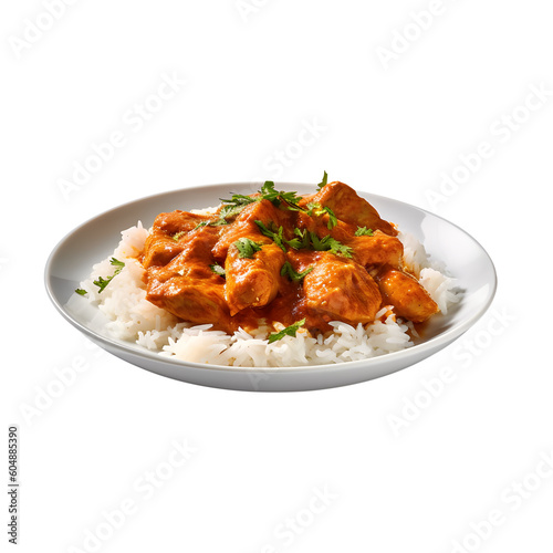 butter chicken with rice