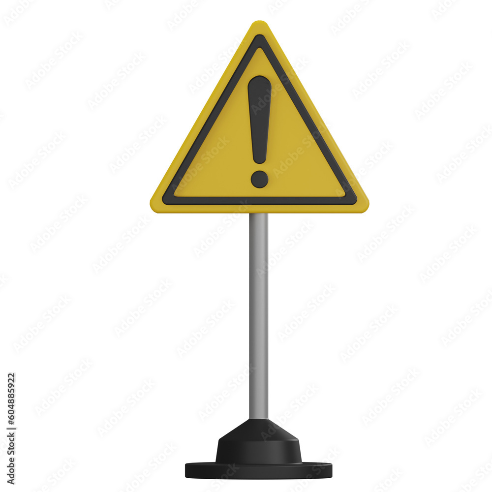 Traffic sign. Warning on white background. ( PNG ) Traffic sign. Warning on white background. ( PNG )