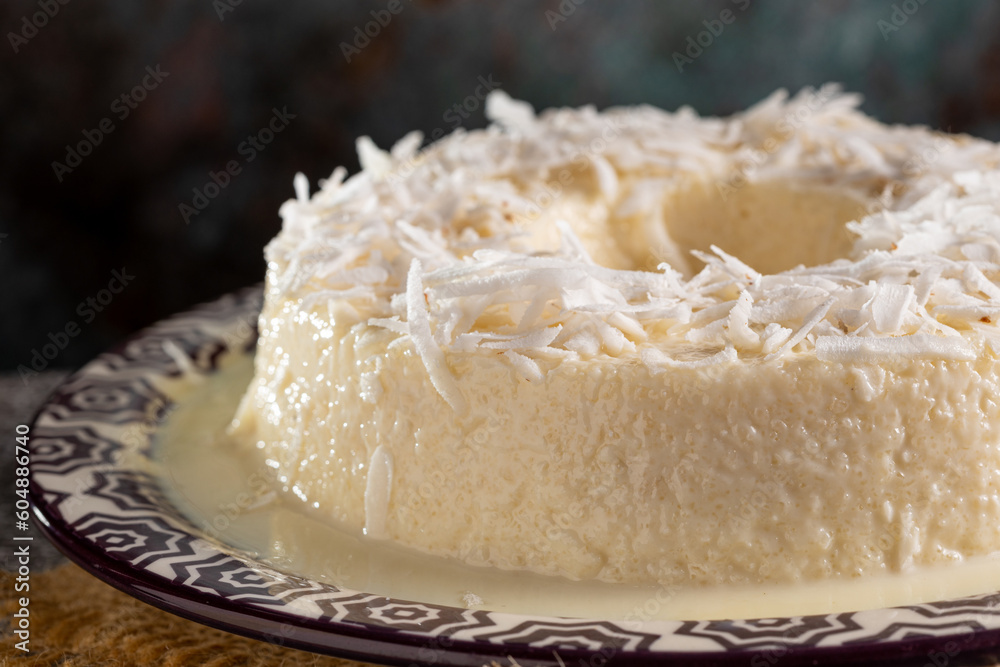 Sweet couscous. Traditional Brazilian dessert (cuscuz doce). Sweet couscous. Traditional Brazilian dessert (cuscuz doce).