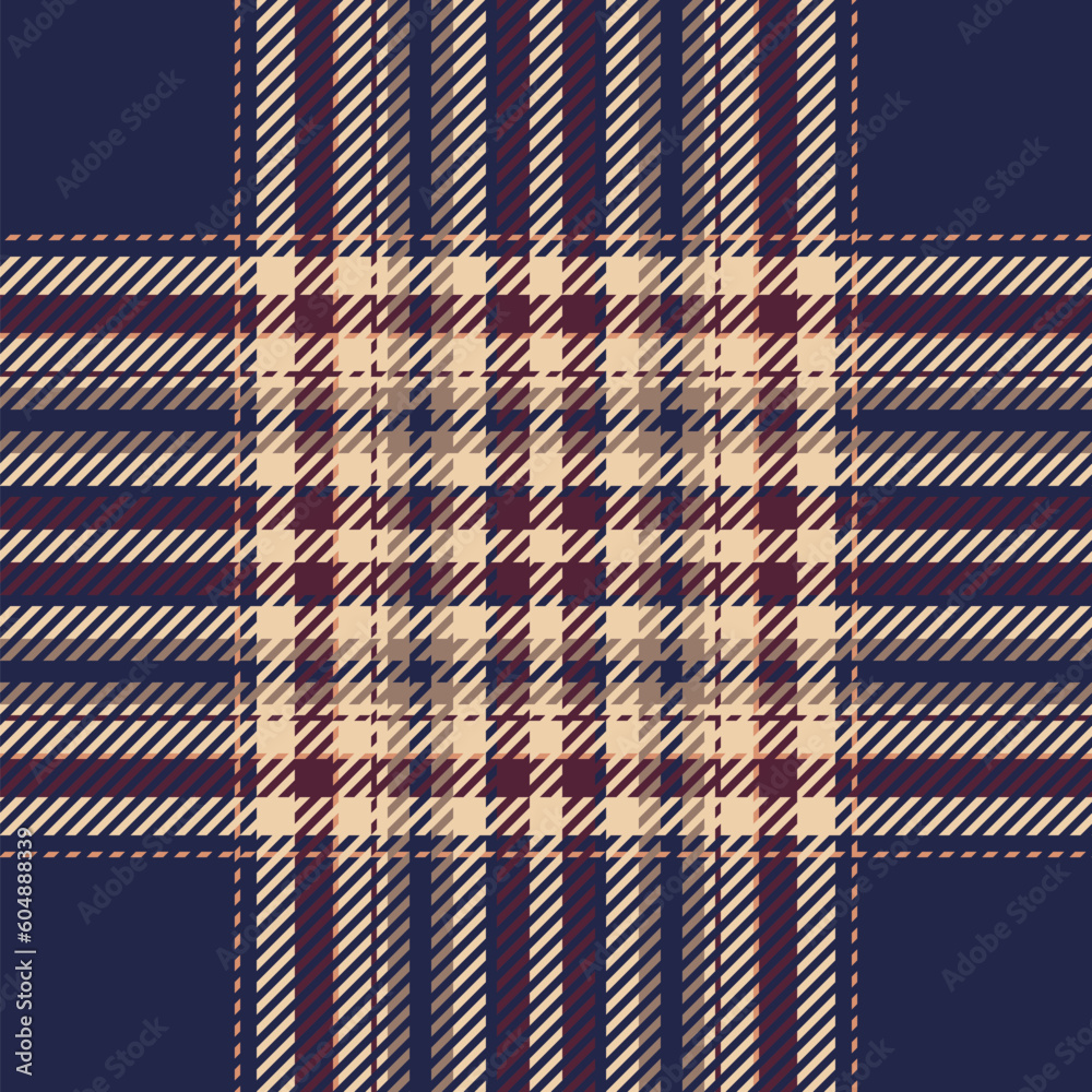 Fototapeta premium Plaid check pattern. Seamless fabric texture. Tartan textile print.