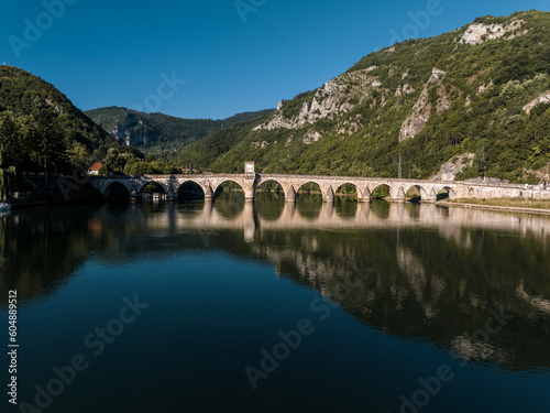 The Bridge on the Drina in Vi  egrad  Bosnia and Hezegovina  