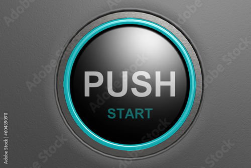 Push to start black button