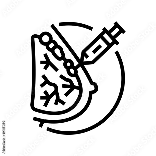 fat transfer breast augmentation surgery line icon vector. fat transfer breast augmentation surgery sign. isolated contour symbol black illustration