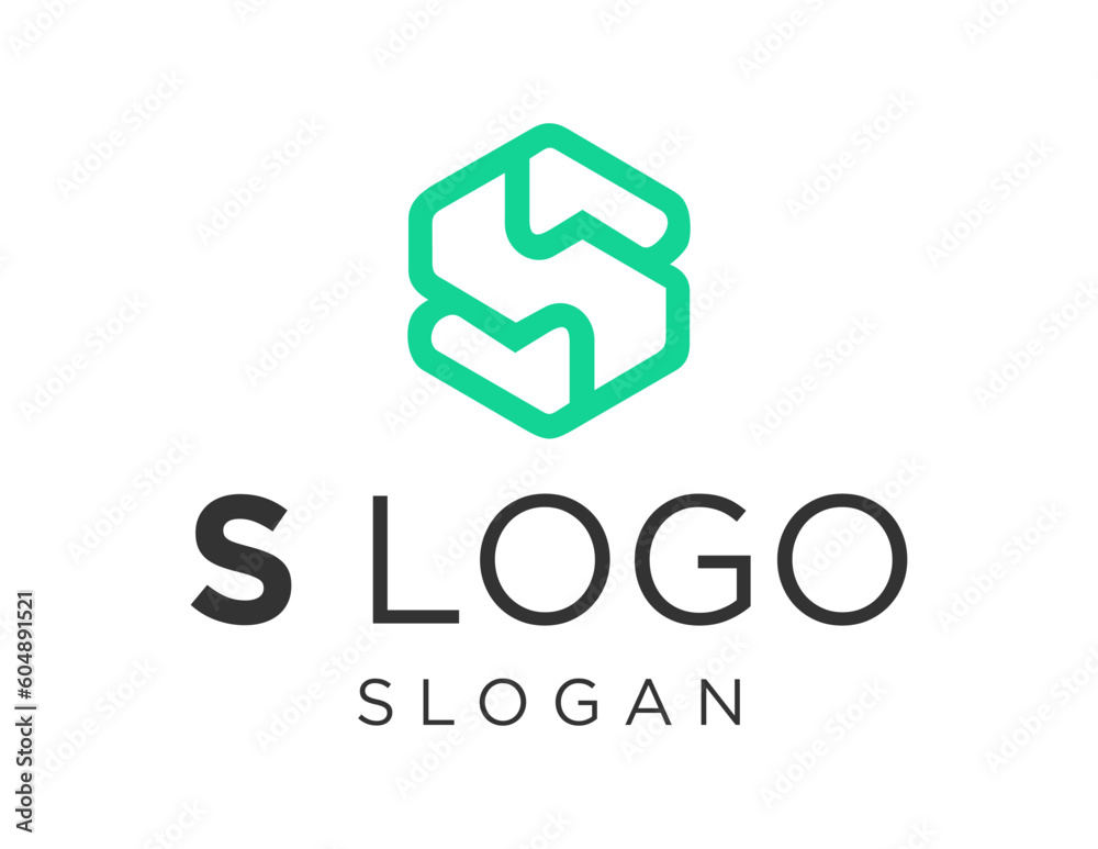 Logo about S Letter on white background. created using the CorelDraw application.