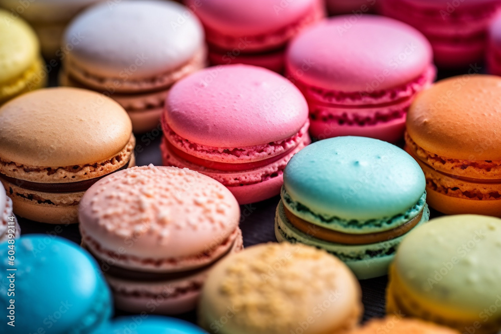 colorful macaroons 