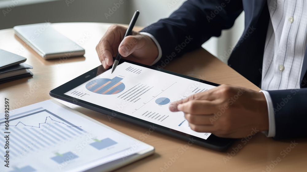 AI Artificial Intelligence, Data Science, Information technology concept. Businessman touching on AI machine learning on virtual screen with big data, computer code AI Artificial Intelligence, Data Science, Information technology concept. Businessman touching on AI machine learning on virtual screen with big data, computer code