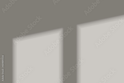 Shadow overlay effect. Soft realistic shadow. Vector