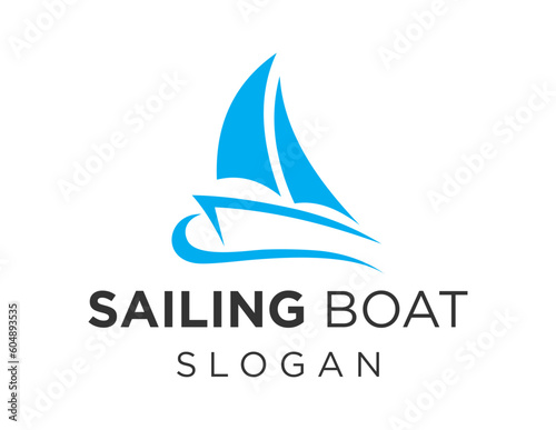 Logo about Sailboat on white background. created using the CorelDraw application.