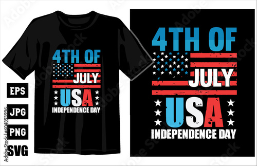 4th July independent day t-shirt design, freedom t-shirt design vector, independence day vintage t-shirt