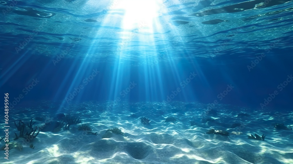 Stunning Underwater Illustration made with AI generative technology Stunning Underwater Illustration made with AI generative technology