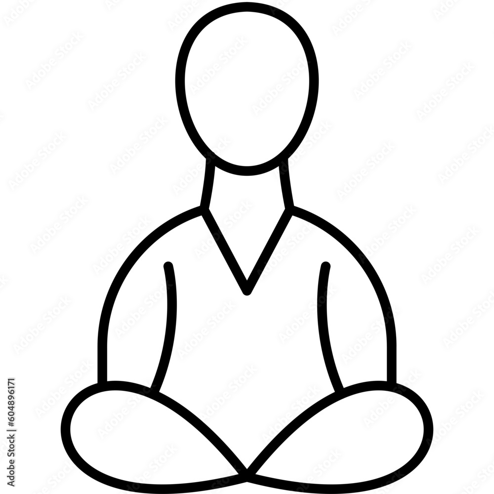 Obraz premium Meditation Icon