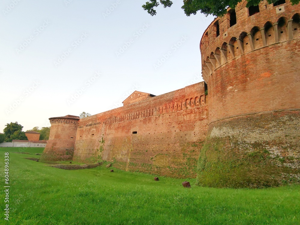 Rocca Sforzesca in Imola in Emilia Romagna near Bologna  