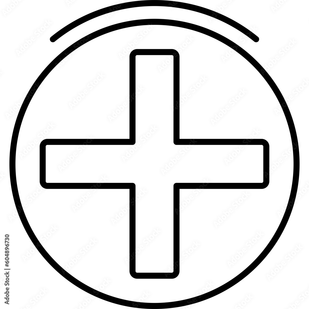 Obraz premium Plus Sign Icon