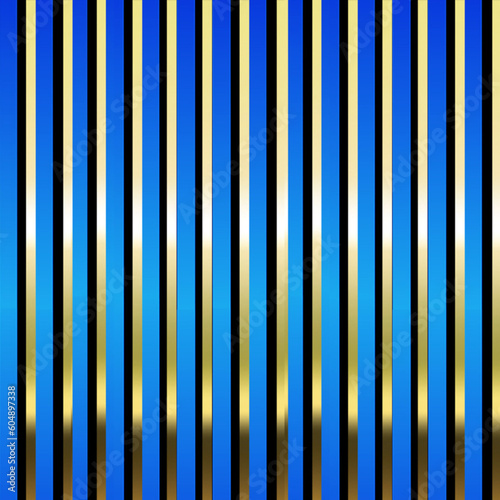 blue black metallic gold stripes