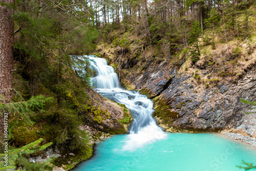 Obernachkanal Waterfall (Bavaria, Germany)