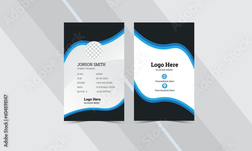 Id card design template.