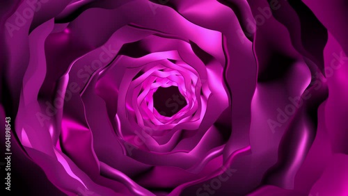 abstract pink glow tunnel 