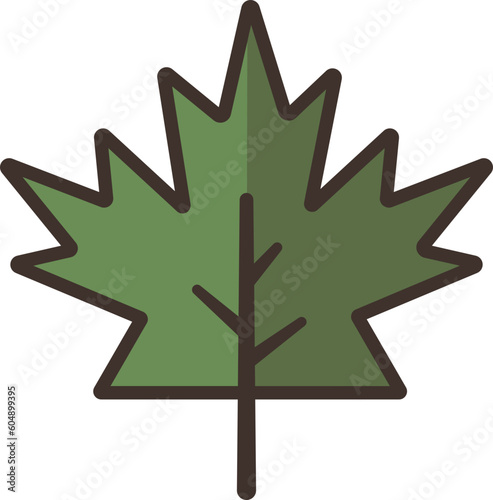 leaf green plant autumn icon element