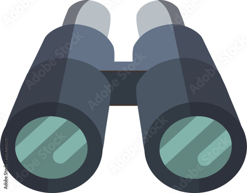 Binoculars  exploration cartoon illustration